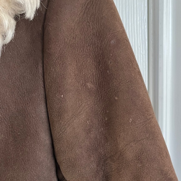 Vintage Lambskin penny lane suede shearling chocolate brown coat- medium - Picture 12 of 16